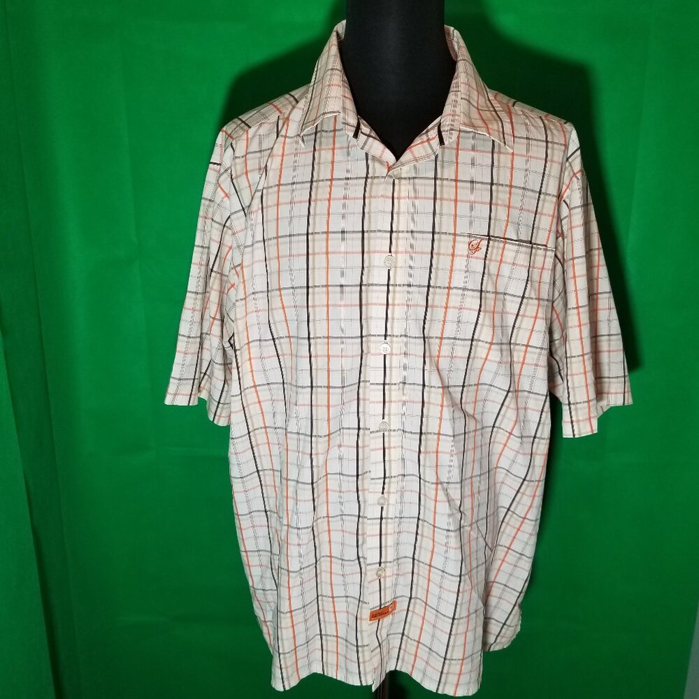 Southpole Mens XL Plaid Button Up Shirt Retro Y2K Street Minimalist Preppy City